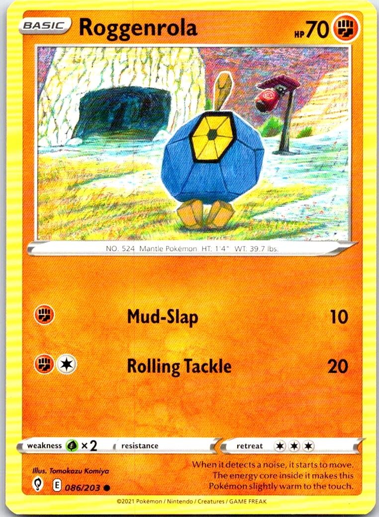Roggenrola - 086/203 - - EVOLVING SKIES - Pokemon - Common | AB35-15