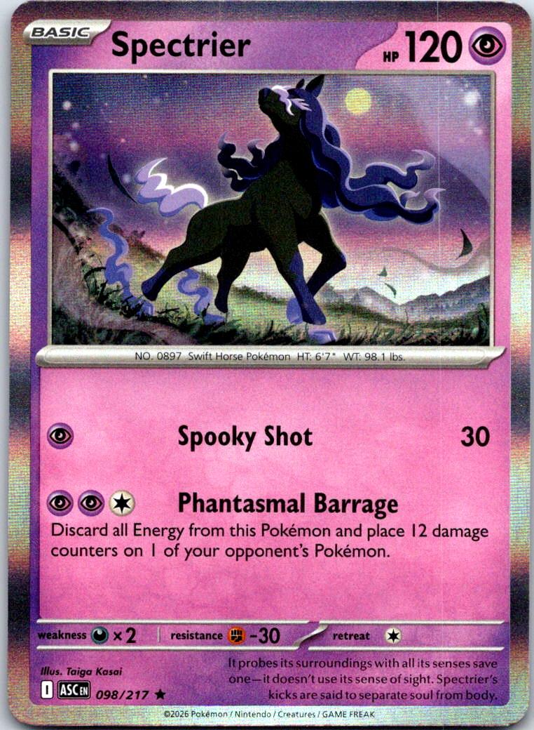 Spectrier - 098/217 - Holo - ASCENDED HEROES - Pokemon - Rare | AB07-11