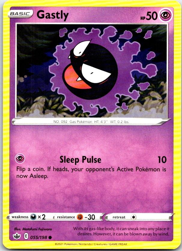 Gastly - 055/198 - - CHILLING REIGN - Pokemon - Common | AC13-23