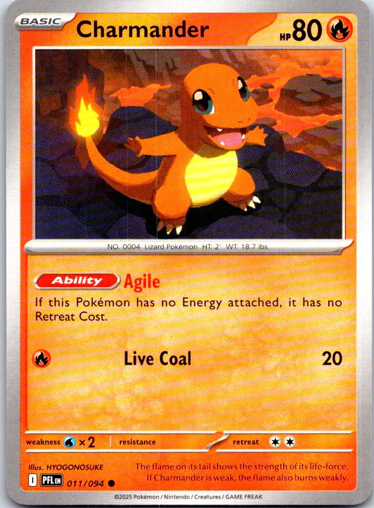 Charmander - 011/094 - - PRIZE PACK SERIES CARDS - Pokemon - Common | AA111-22