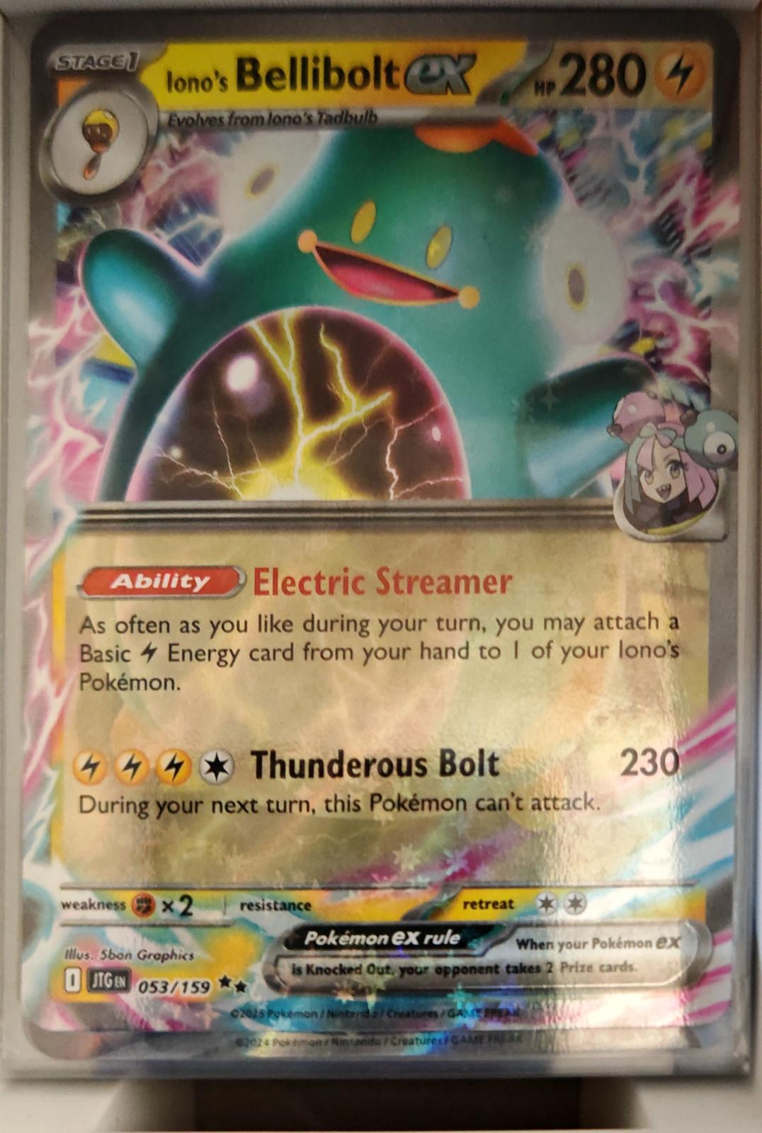 Iono's Bellibolt ex - 053/159 - Holo - JOURNEY TOGETHER - Pokemon - | AA37-41