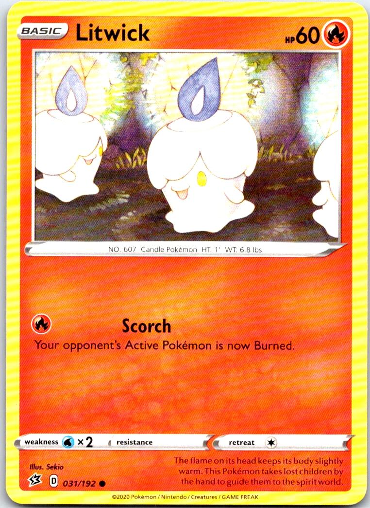 Litwick - 031/192 - - REBEL CLASH - Pokemon - Common | AB77-32