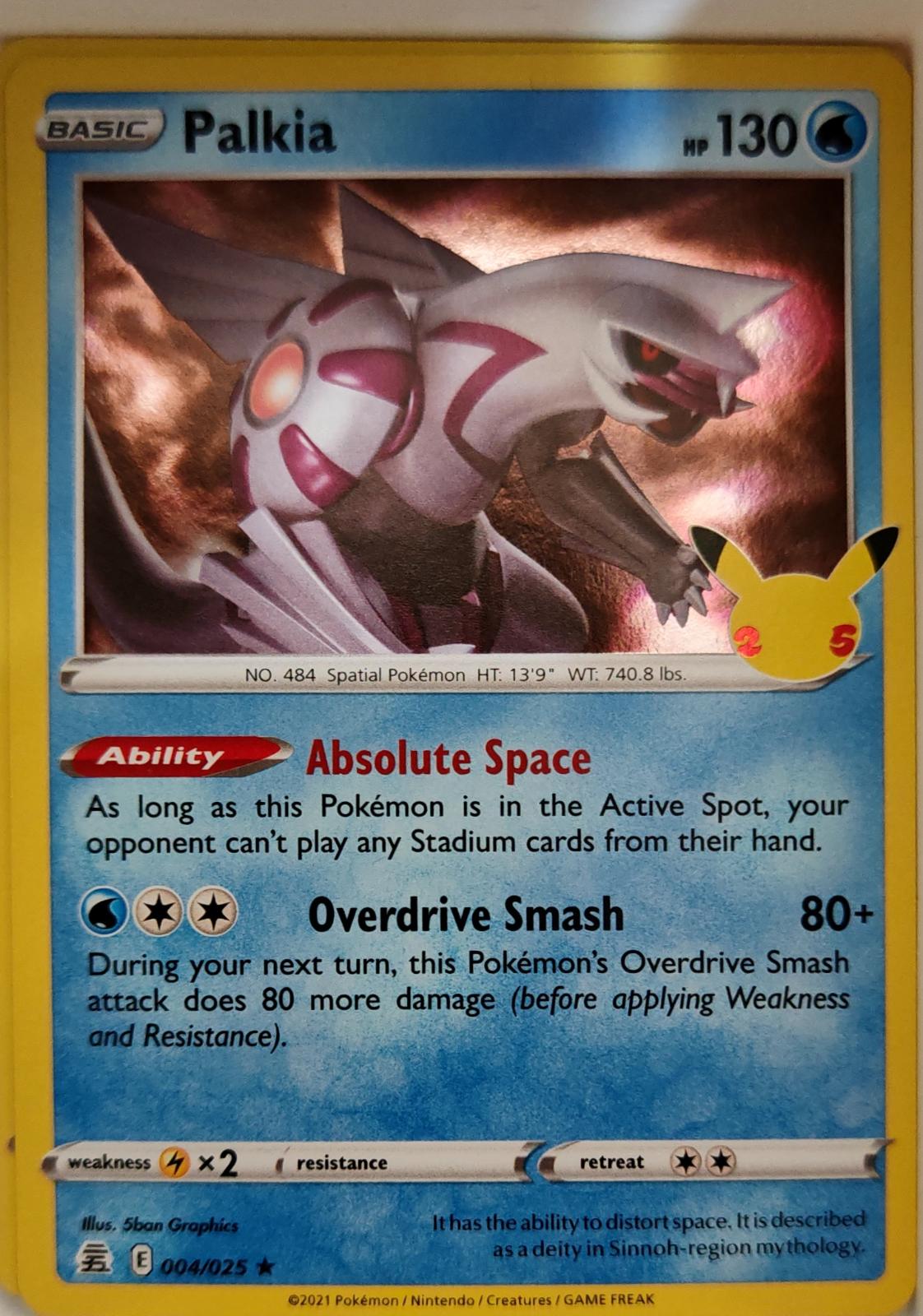 Palkia - 004/025 - Holo - CELEBRATIONS - Pokemon - Rare | AA06-5
