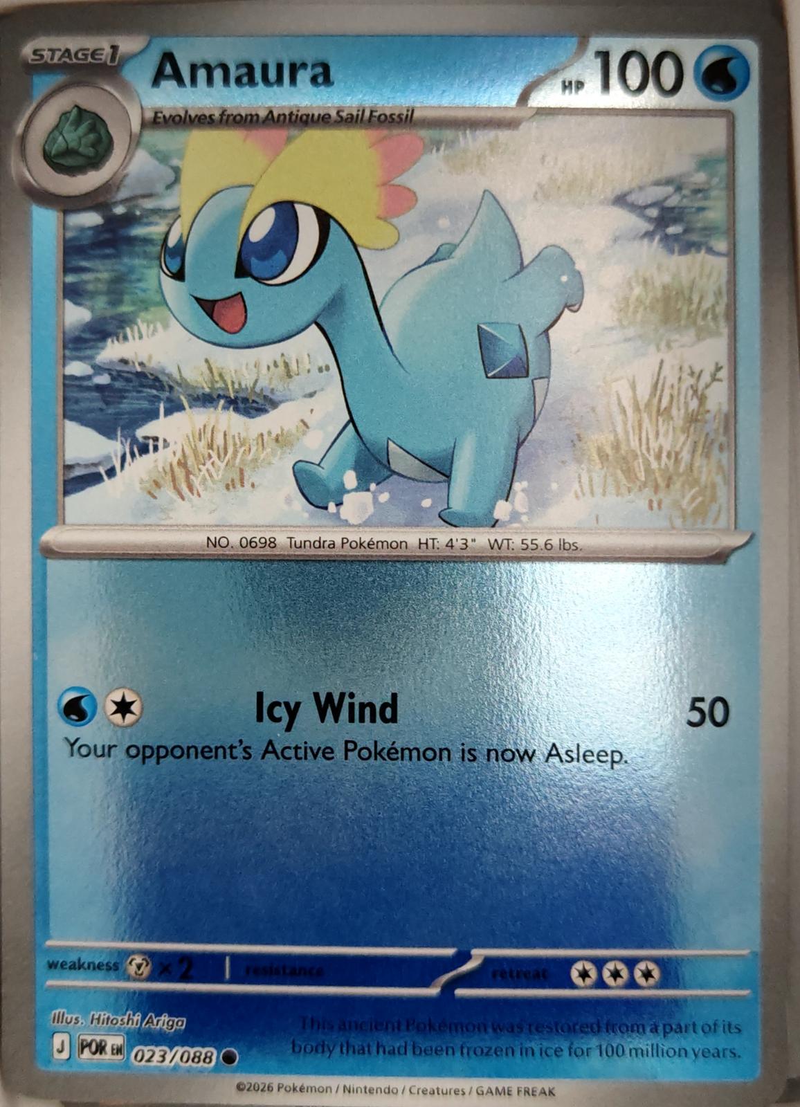 Amaura - 023/088 - Reverse Holo - PERFECT ORDER - Pokemon - Common | AA04-15