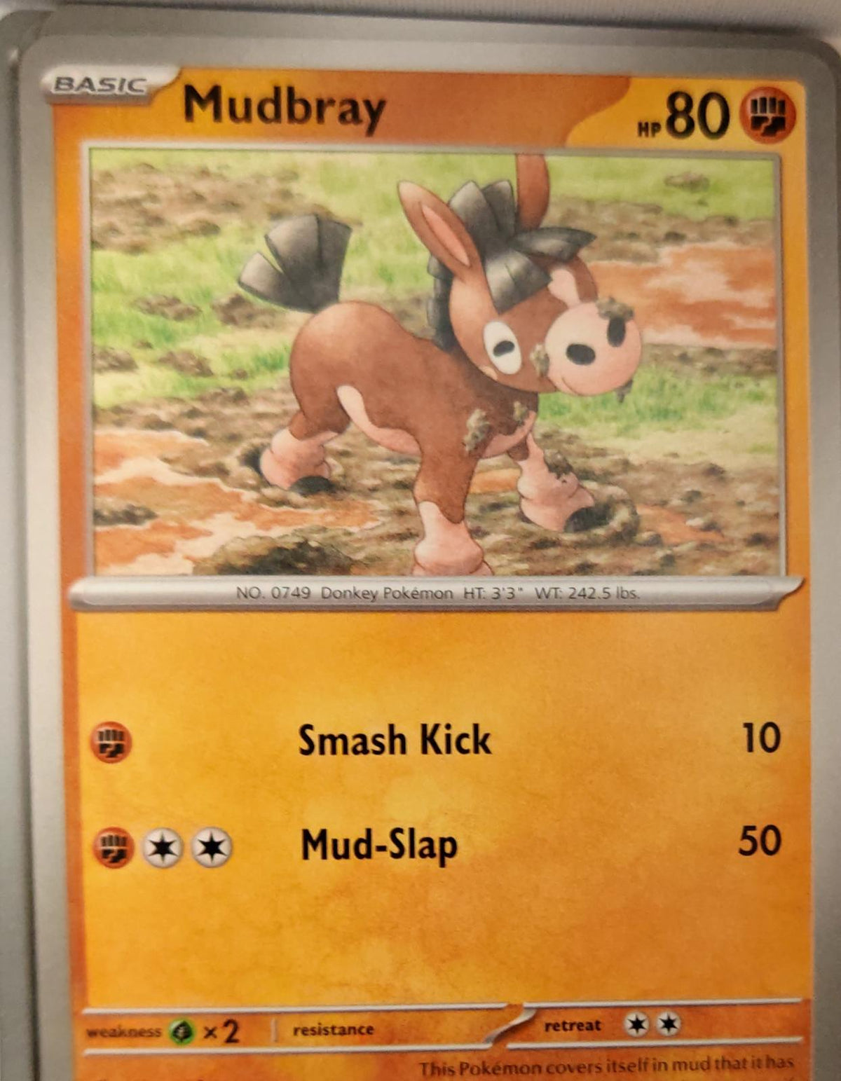 Mudbray - 091/162 - - TEMPORAL FORCES - Pokemon - Common | AA36-6