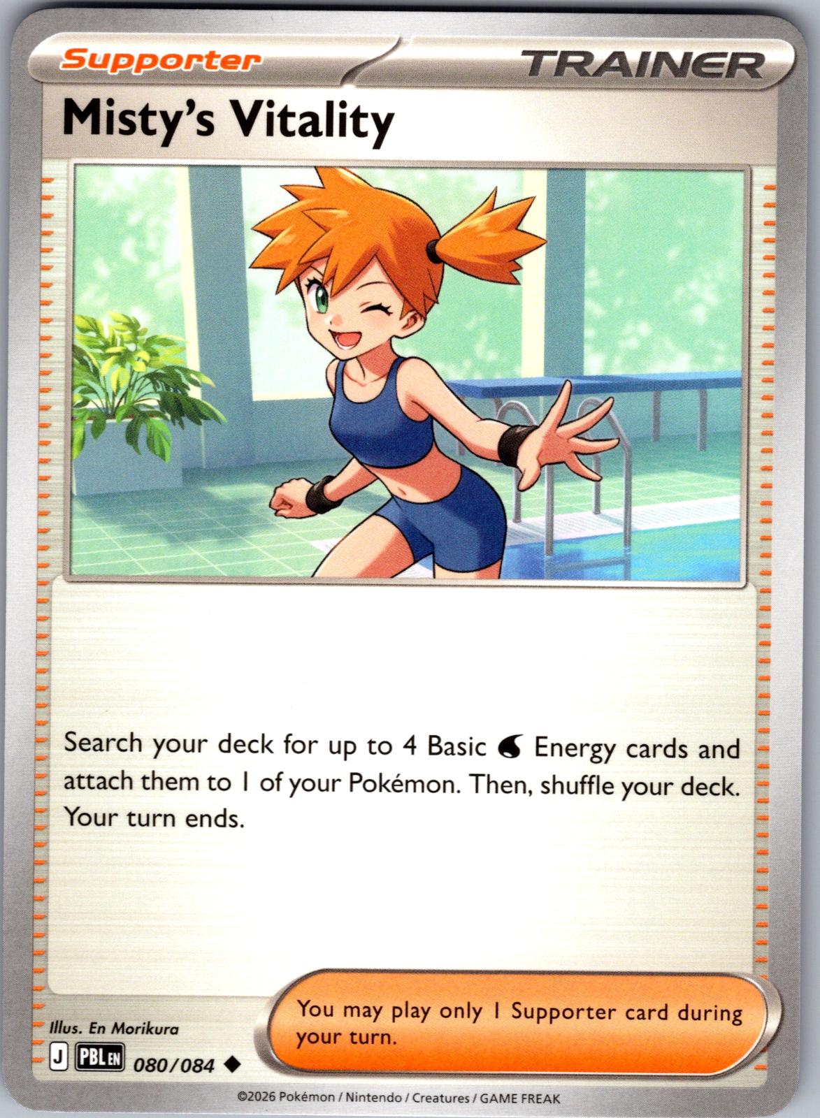 Misty's Vitality - 080/084 - - PITCH BLACK - Pokemon - Uncommon | AA77-35