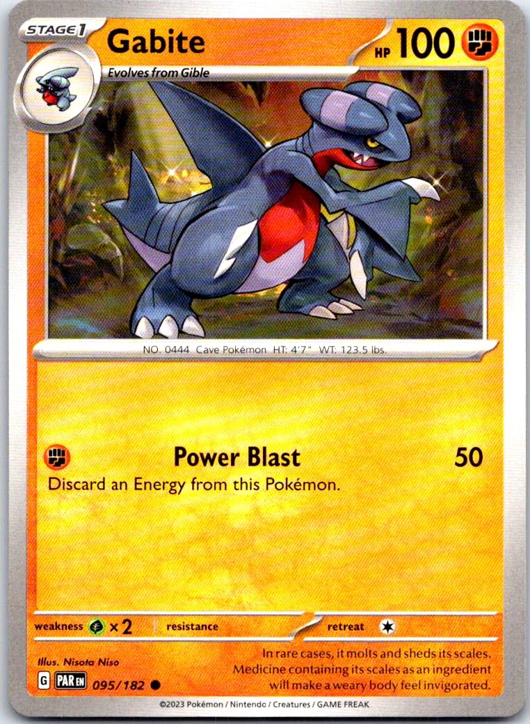 Gabite - 095/182 - - PARADOX RIFT - Pokemon - Common | AB24-34