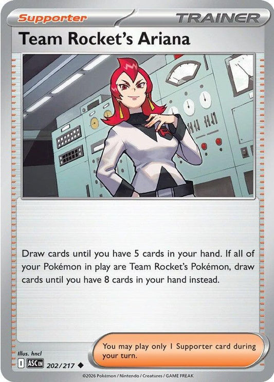 Team Rocket's Ariana - 202/217 - Reverse Holo - ASCENDED HEROES - Pokemon - | AA44-28
