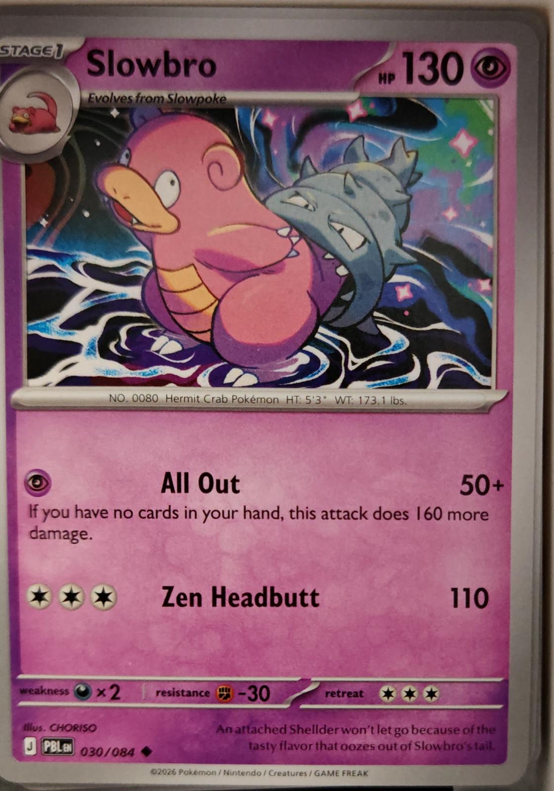Slowbro - 030/084 - - PITCH BLACK - Pokemon - Uncommon | AA16-28