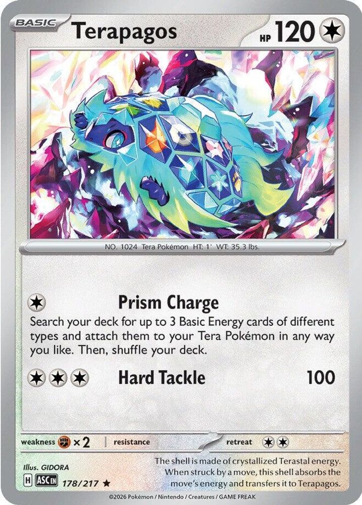 Terapagos - 178/217 - Holo - ASCENDED HEROES - Pokemon - Rare | AA13-14