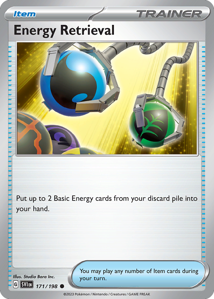 Energy Retrieval - 171/198 - Reverse Holo - SCARLET & VIOLET - Pokemon - | AA44-58