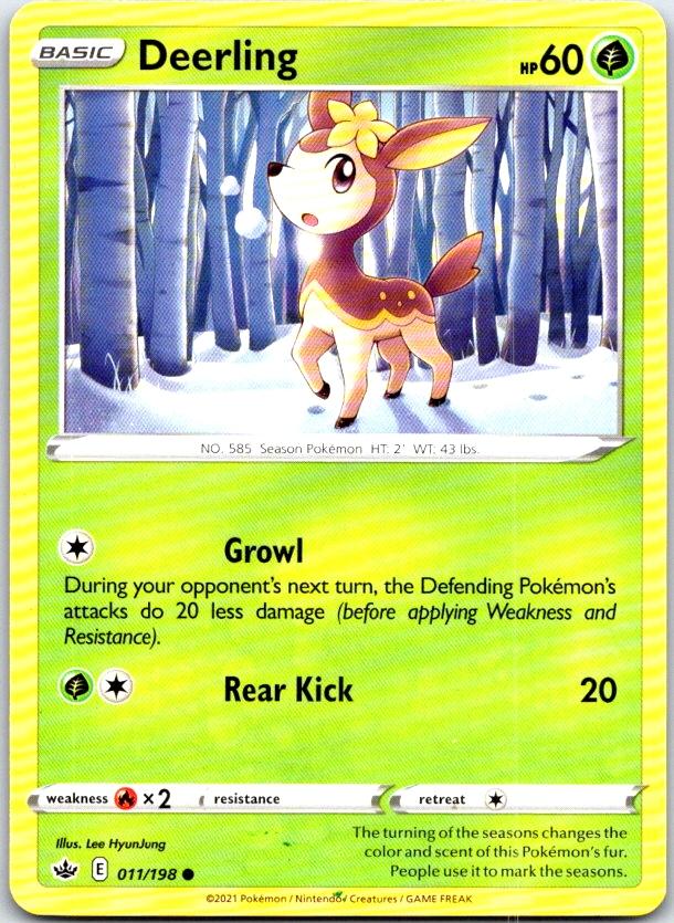 Deerling - 011/198 - - CHILLING REIGN - Pokemon - Common | AC18-43