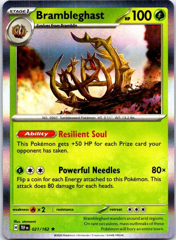 Brambleghast - 021/162 - Holo - TEMPORAL FORCES - Pokemon - Rare | AC12-9