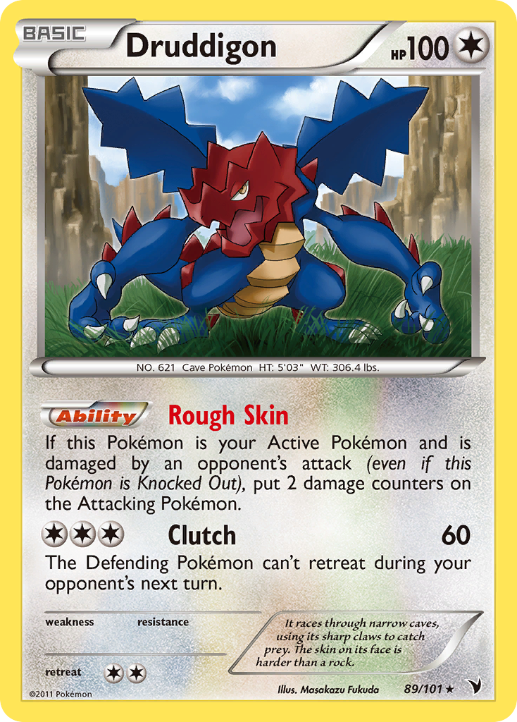 Druddigon - 89/101 - Reverse Holo - NOBLE VICTORIES - Pokemon - Rare | AA116-35