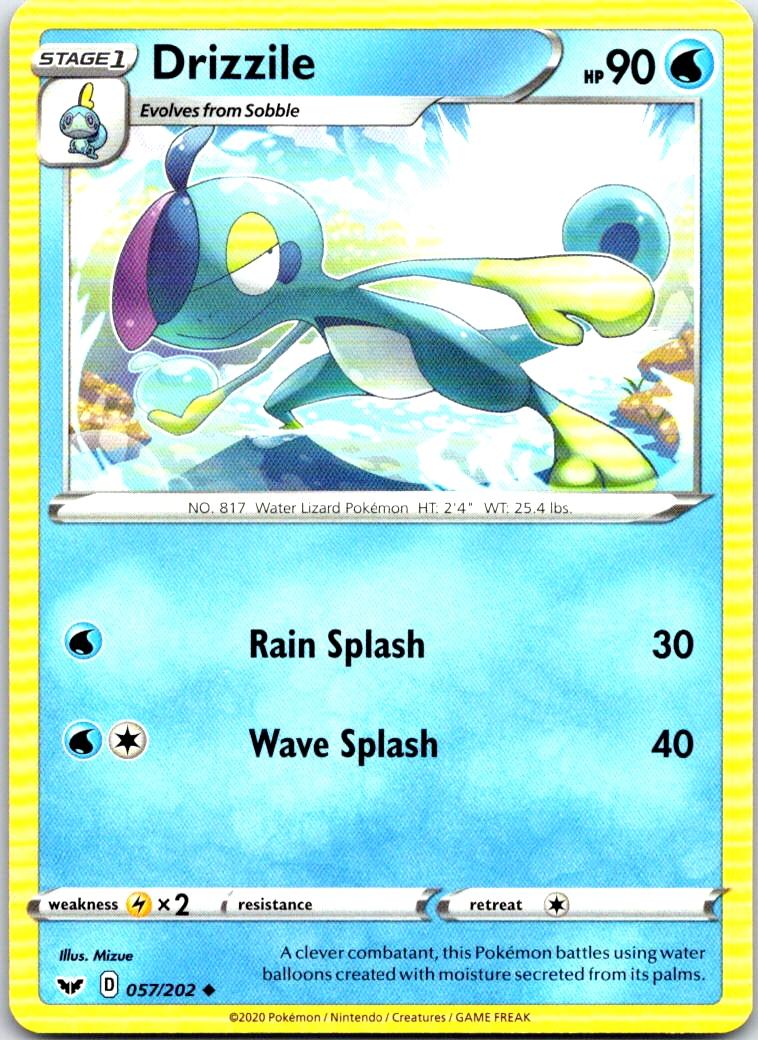 Drizzile - 057/202 - - SWORD & SHIELD - Pokemon - Uncommon | AB74-19