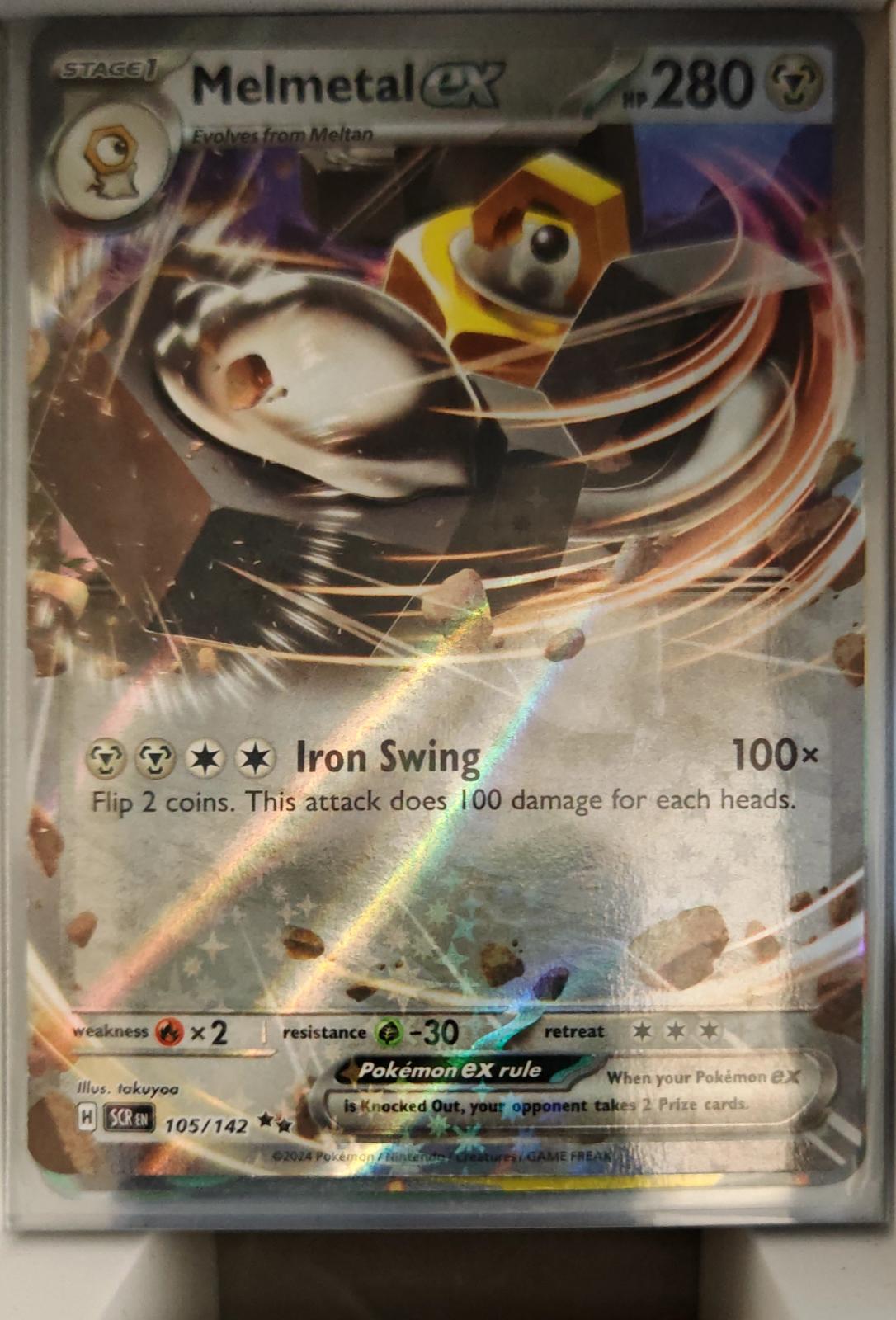 Melmetal ex - 105/142 - Holo - STELLAR CROWN - Pokemon - Double Rare | AA37-26