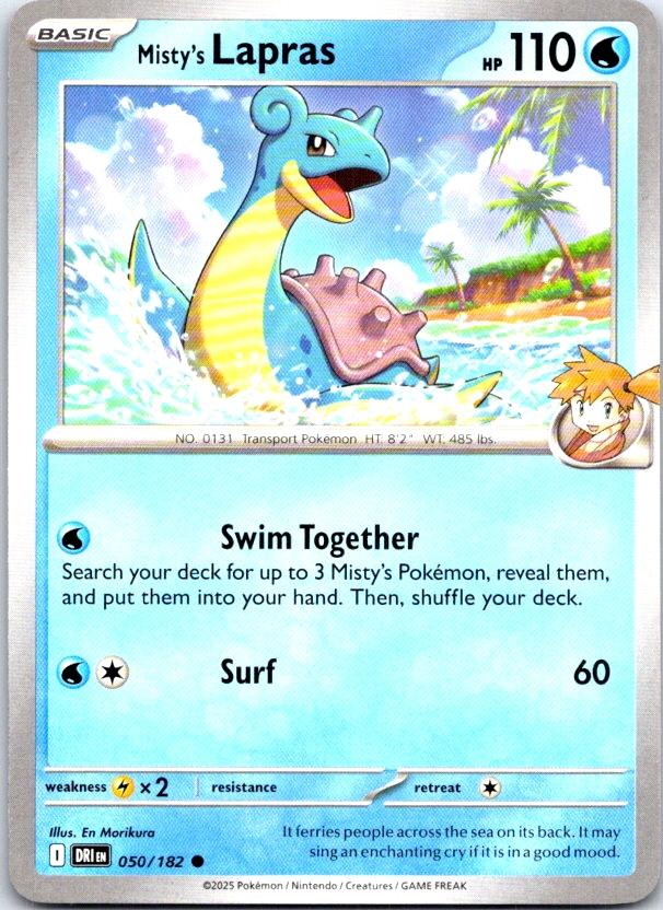 Misty's Lapras - 050/182 - - DESTINED RIVALS - Pokemon - Common | AC03-13