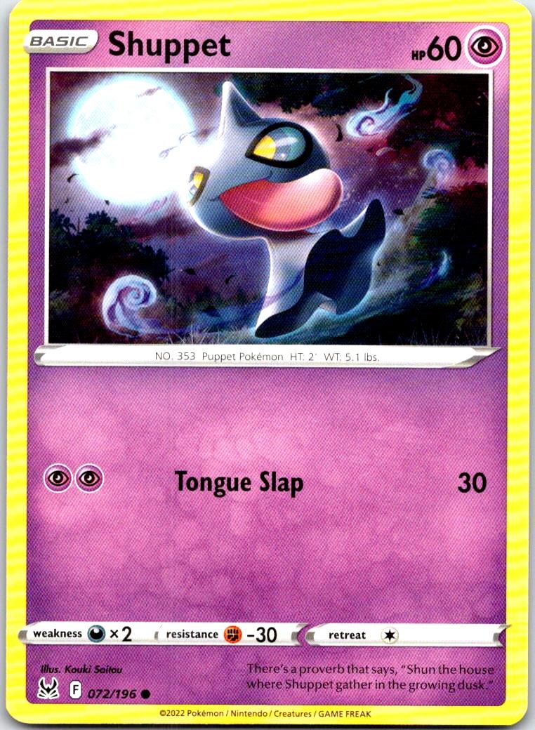 Shuppet - 072/196 - - LOST ORIGIN - Pokemon - Common | AB43-18