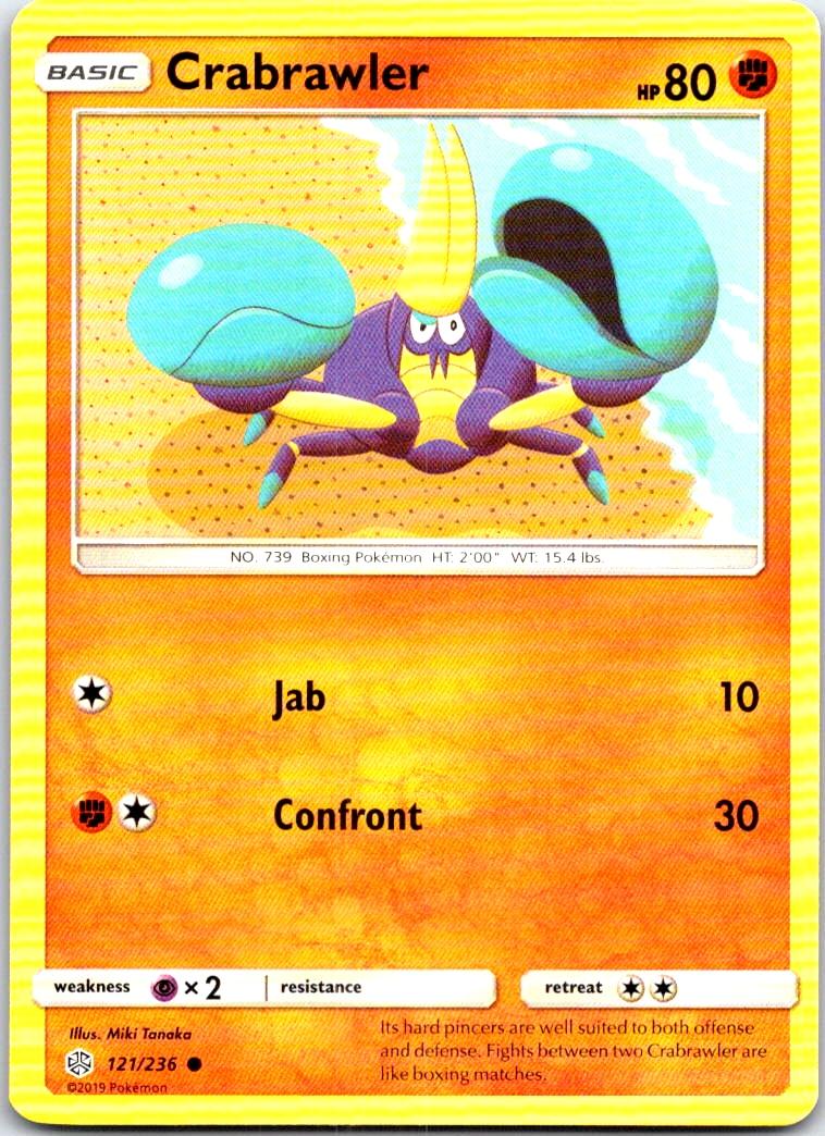 Crabrawler - 121/236 - - COSMIC ECLIPSE - Pokemon - Common | AB65-9