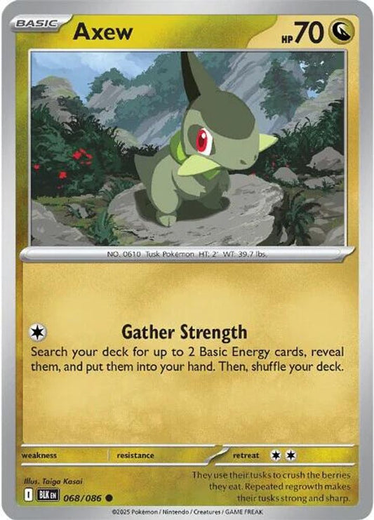 Axew - 068/086 - - BLACK BOLT - Pokemon - Common | AA47-81