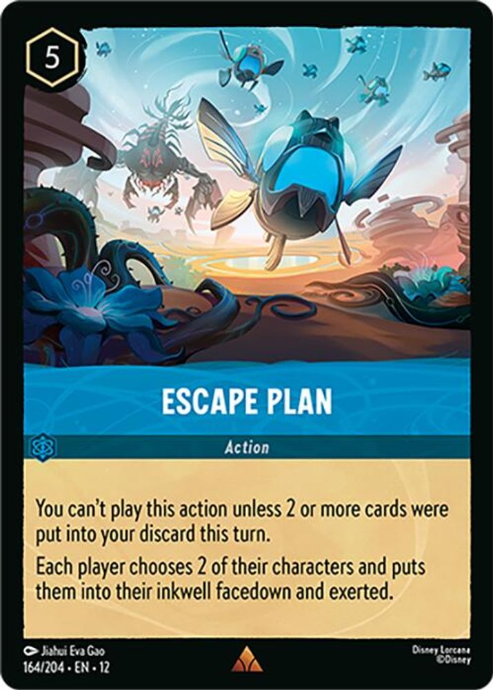 Escape Plan - 164/204 - - WILDS UNKNOWN - Lorcana - Rare | LAA01-59