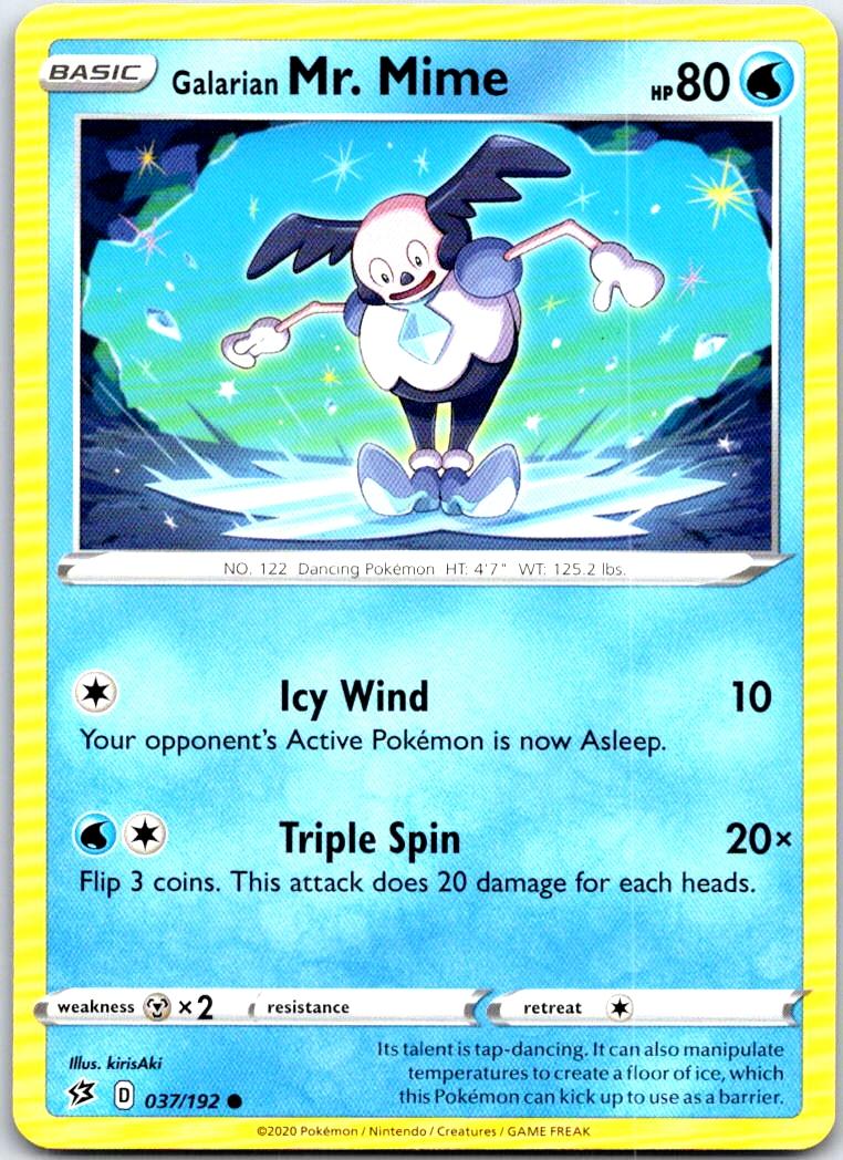 Galarian Mr. Mime - 037/192 - - REBEL CLASH - Pokemon - Common | AB79-27