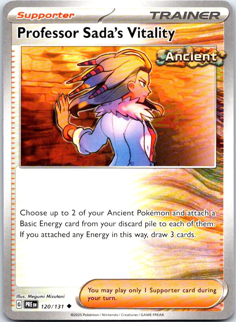 Professor Sada's Vitality - 120/131 - - PRISMATIC EVOLUTIONS - Pokemon - | AB23-25