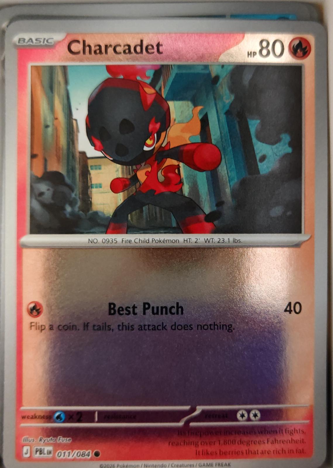 Charcadet - 011/084 - Reverse Holo - PITCH BLACK - Pokemon - Common | AA25-46