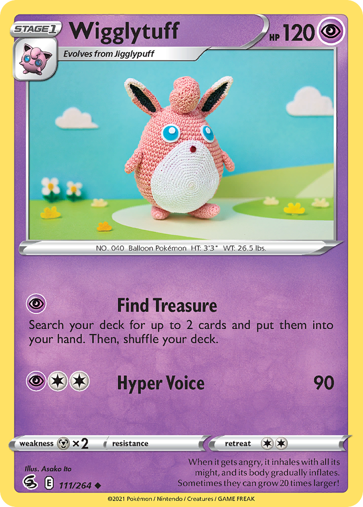Wigglytuff - 111/264 - - FUSION STRIKE - Pokemon - Uncommon | AA90-22