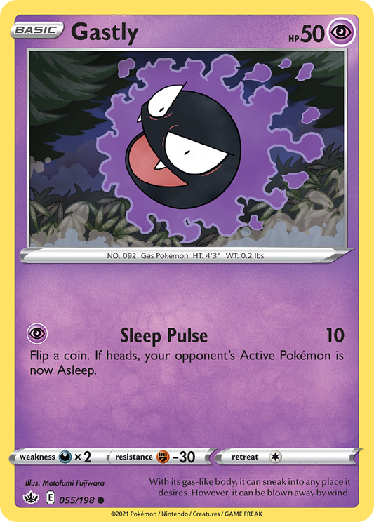 Gastly - 055/198 - - CHILLING REIGN - Pokemon - Common | AA21-45
