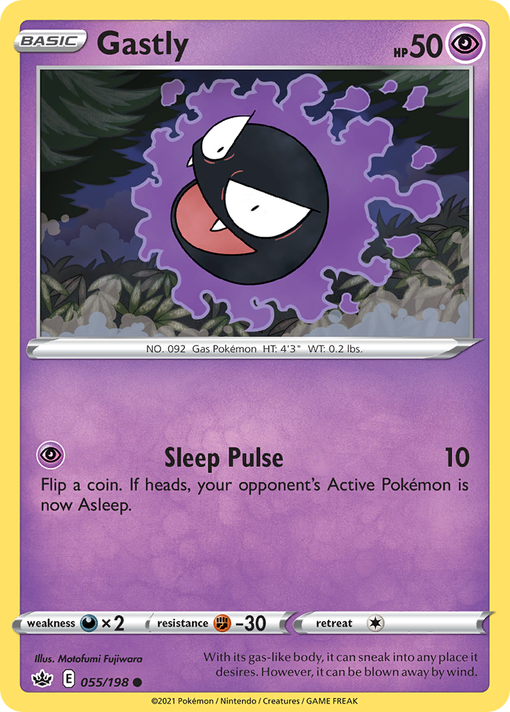 Gastly - 055/198 - - CHILLING REIGN - Pokemon - Common | AA58-18