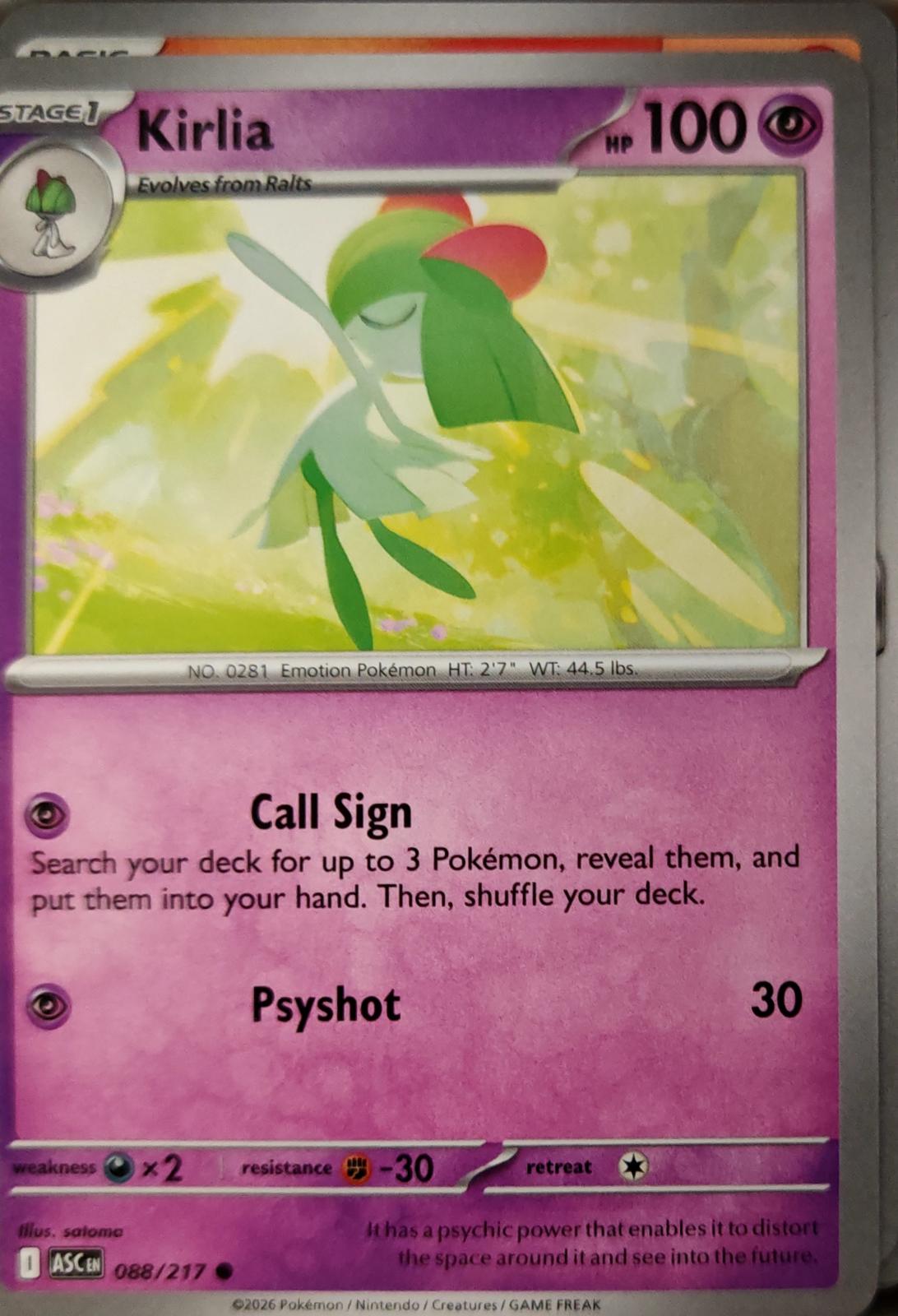 Kirlia - 088/217 - - ASCENDED HEROES - Pokemon - Common | AA11-60