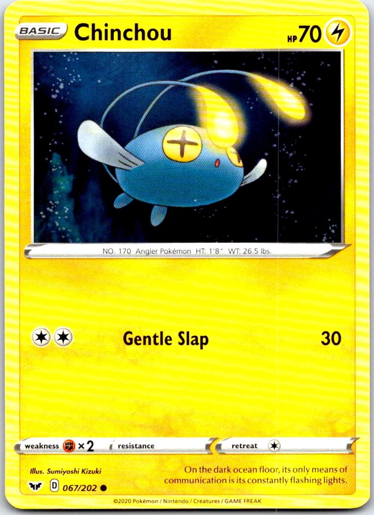 Chinchou - 067/202 - - SWORD & SHIELD - Pokemon - Common | AB79-50