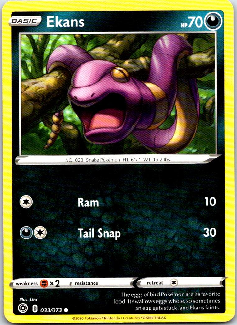 Ekans - 033/073 - - CHAMPION'S PATH - Pokemon - Common | AB09-8
