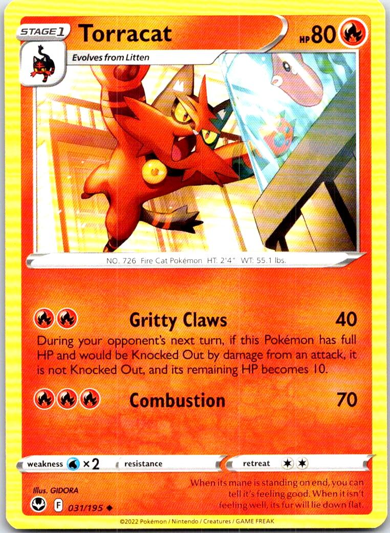 Torracat - 031/195 - - SILVER TEMPEST - Pokemon - Uncommon | AB90-46