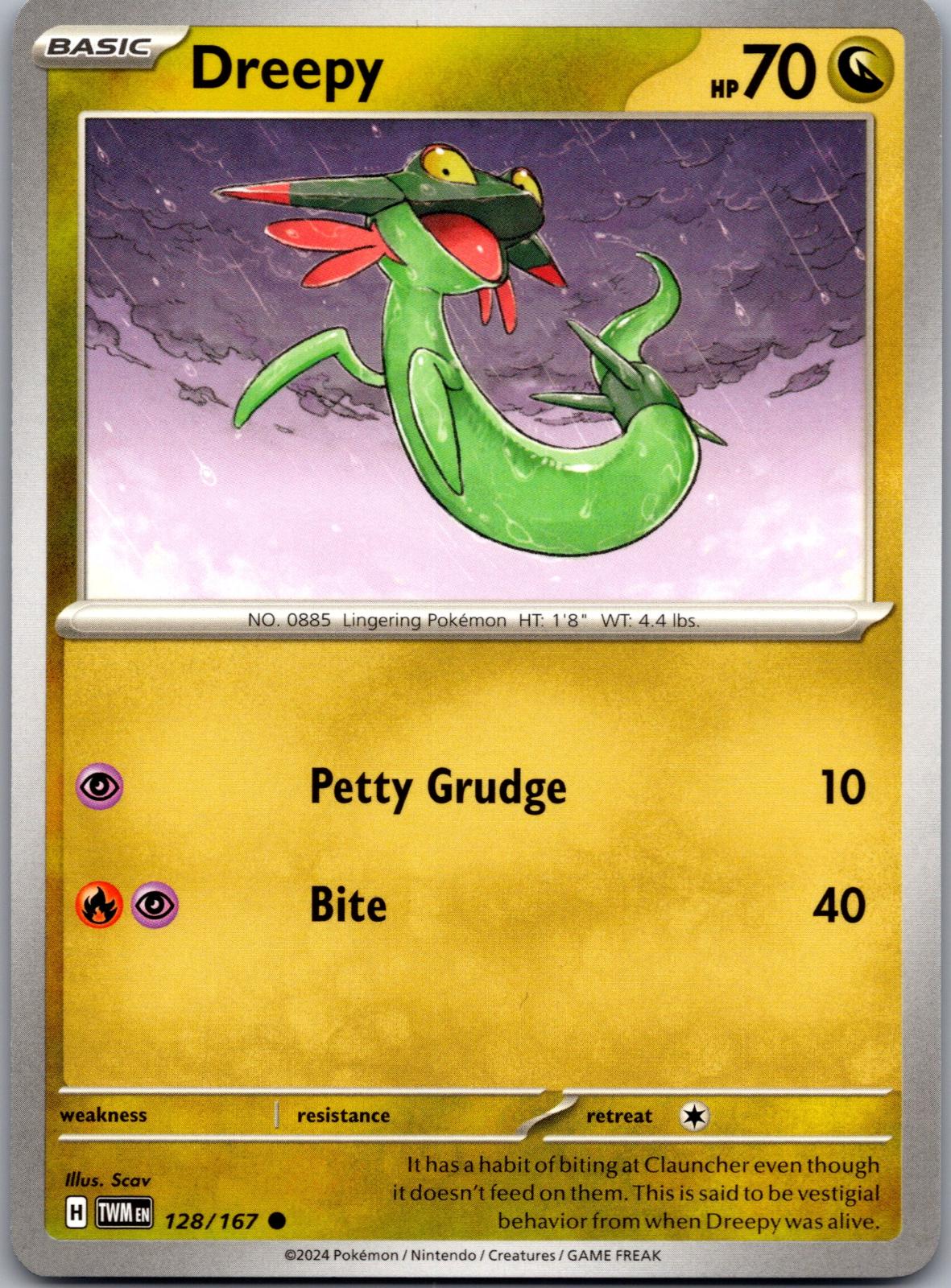 Dreepy - 128/167 - - TWILIGHT MASQUERADE - Pokemon - Common | AA86-44