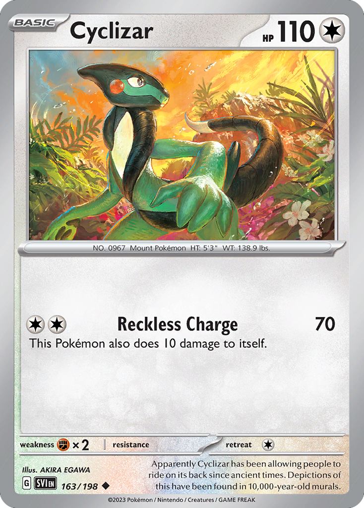 Cyclizar - 163/198 - - SCARLET & VIOLET - Pokemon - Uncommon | AA48-105