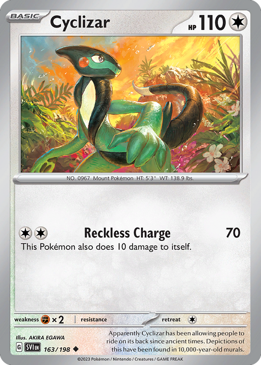 Cyclizar - 163/198 - - SCARLET & VIOLET - Pokemon - Uncommon | AA48-105