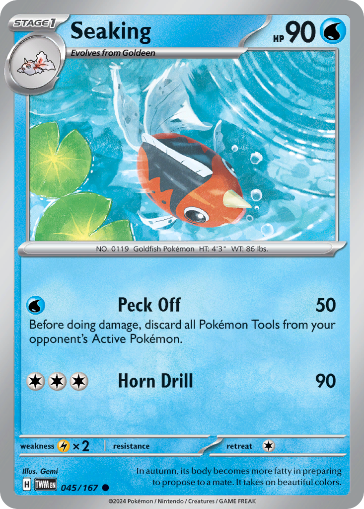 Seaking - 045/167 - - TWILIGHT MASQUERADE - Pokemon - Common | AA79-16