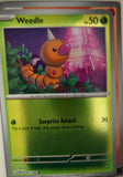 Weedle - 001/086 - Reverse Holo - CHAOS RISING - Pokemon - Common | AA30-69