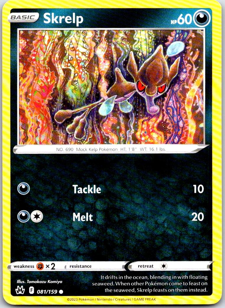 Skrelp - 081/159 - - CROWN ZENITH - Pokemon - Common | AA103-30