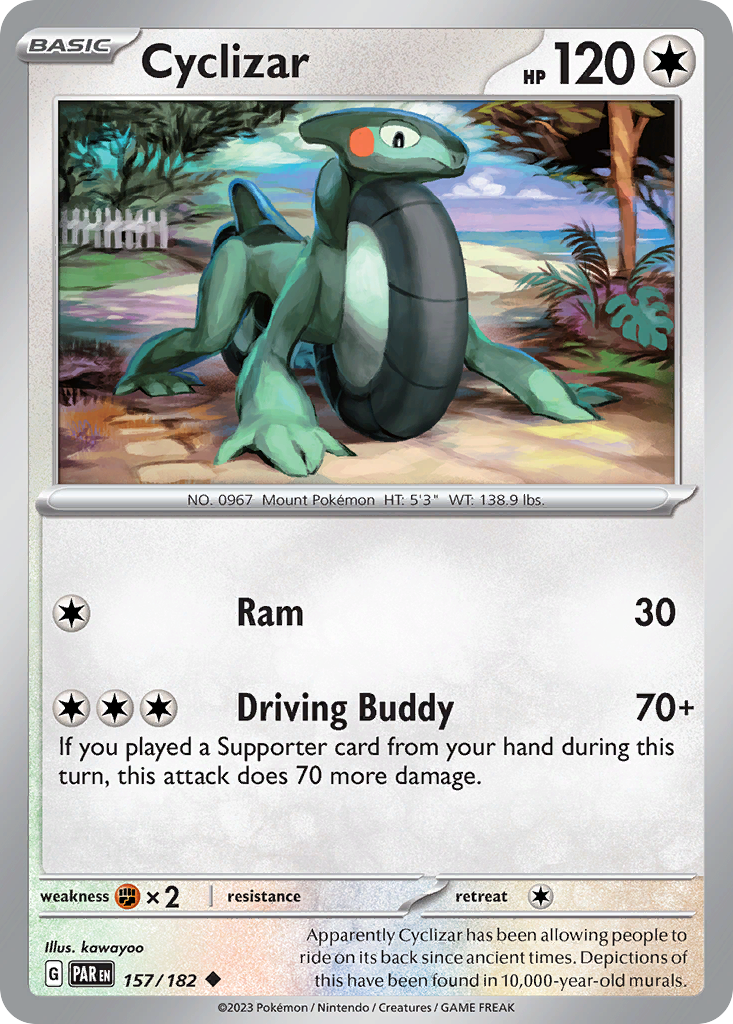 Cyclizar - 157/182 - - PARADOX RIFT - Pokemon - Uncommon | AA48-67