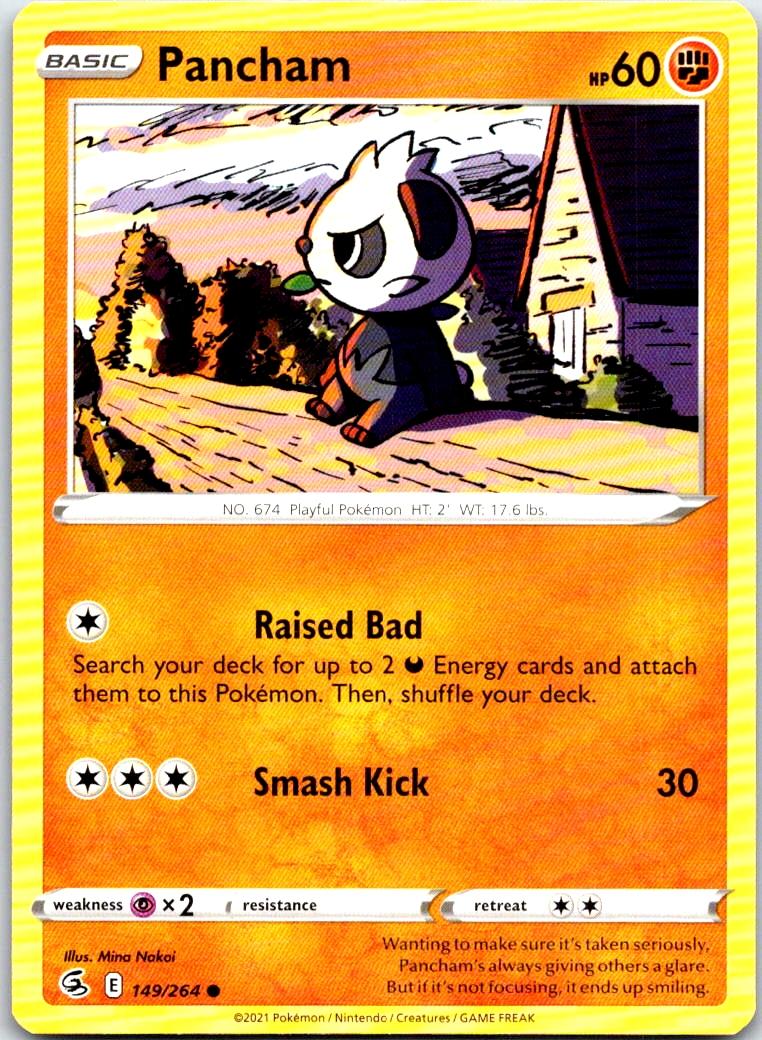 Pancham - 149/264 - - FUSION STRIKE - Pokemon - Common | AB34-46