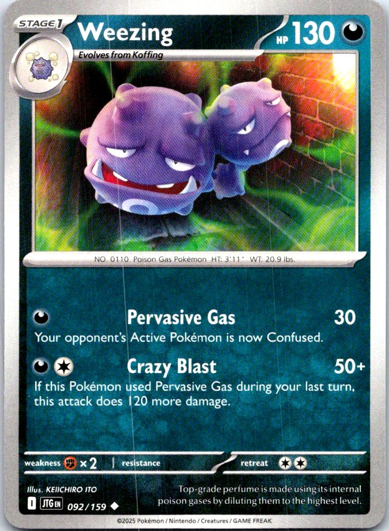 Weezing - 092/159 - - JOURNEY TOGETHER - Pokemon - Uncommon | AB57-42