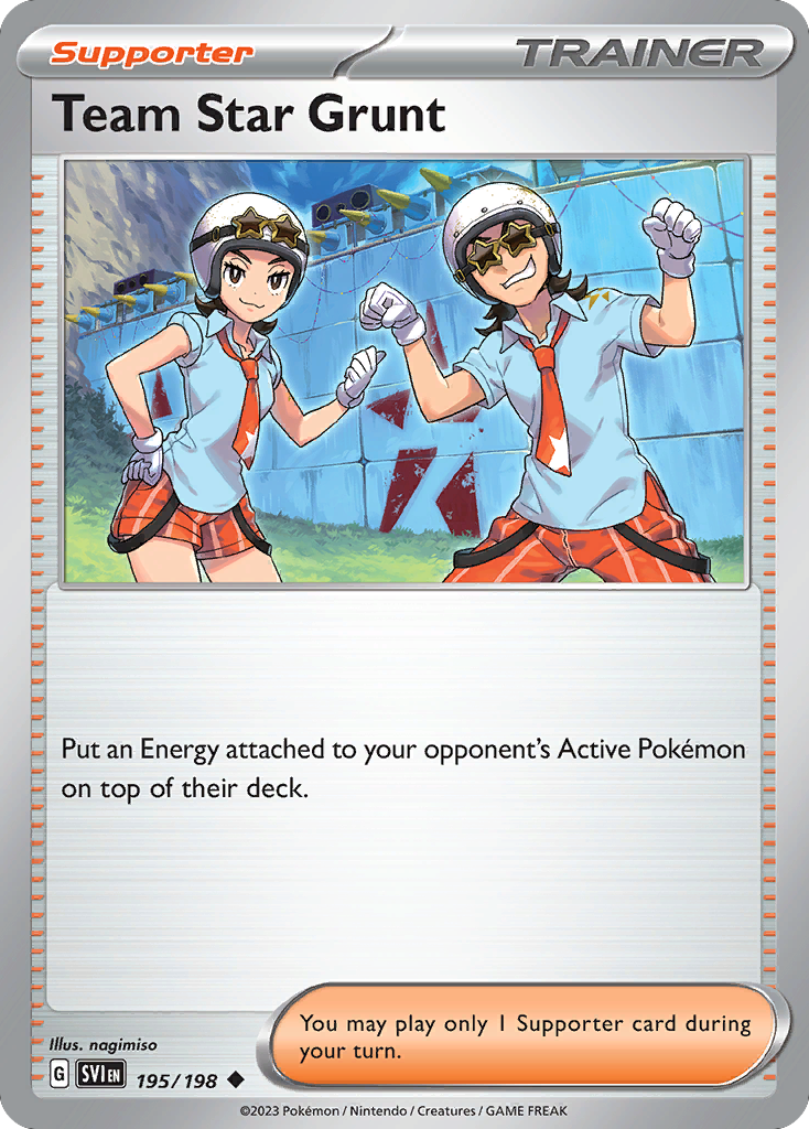 Team Star Grunt - 195/198 - - SCARLET & VIOLET - Pokemon - Uncommon | AA44-71