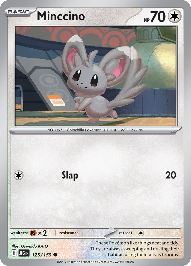 Minccino - 125/159 - Reverse Holo - JOURNEY TOGETHER - Pokemon - | AA20-27