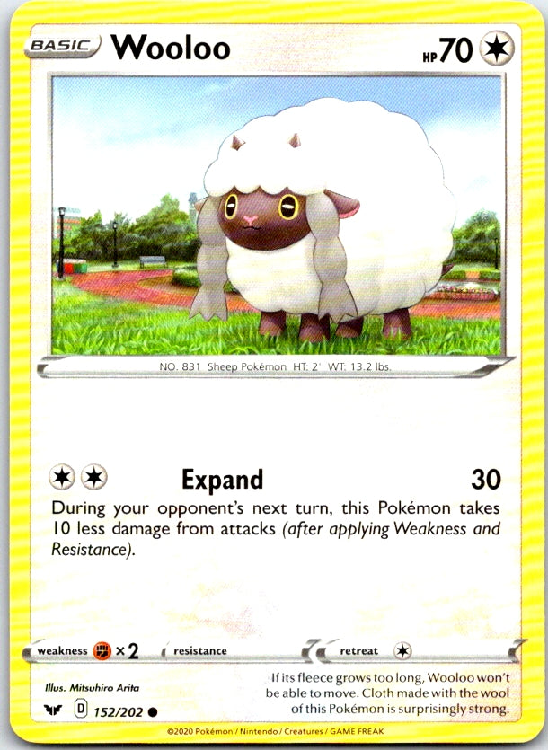 Wooloo - 152/202 - - SWORD & SHIELD - Pokemon - Common | AC16-39