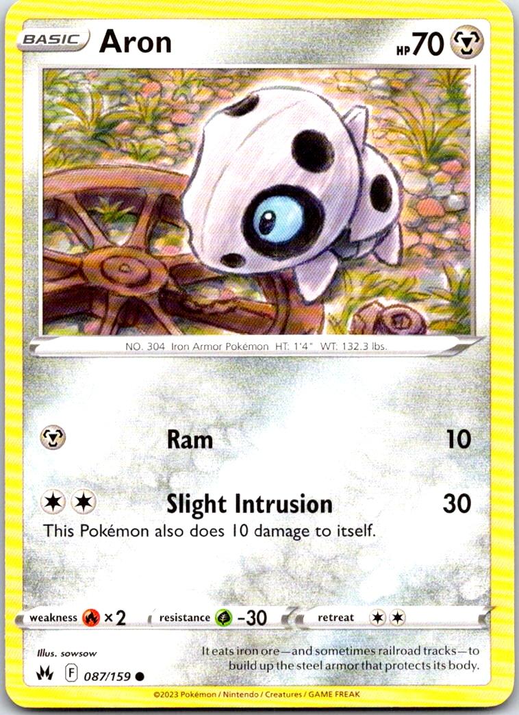 Aron - 087/159 - - CROWN ZENITH - Pokemon - Common | AA104-14