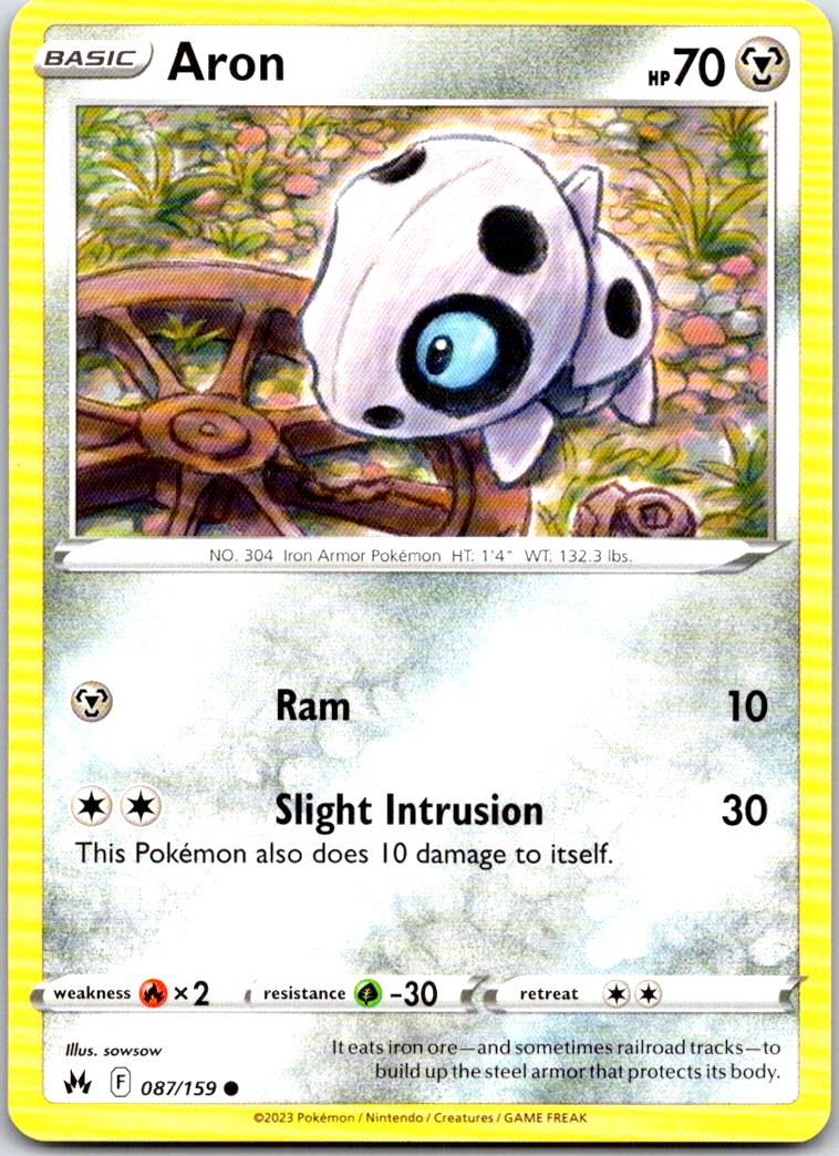 Aron - 087/159 - - CROWN ZENITH - Pokemon - Common | AA104-11