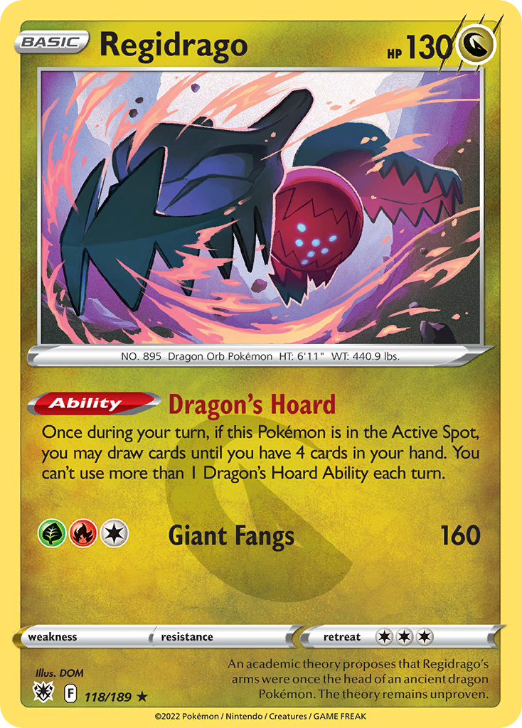 Regidrago - 118/189 - - ASTRAL RADIANCE - Pokemon - Rare | AA89-28
